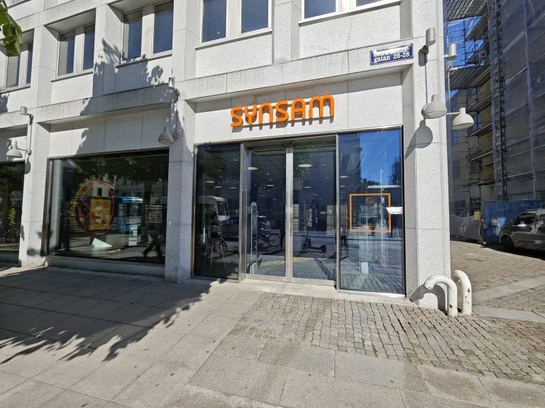Solskyddsfilm monterad hos Synsam i Göteborg